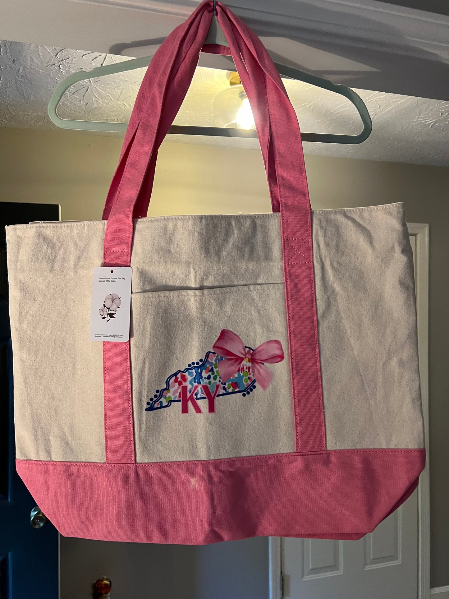 Kentucky Bow large tote bag