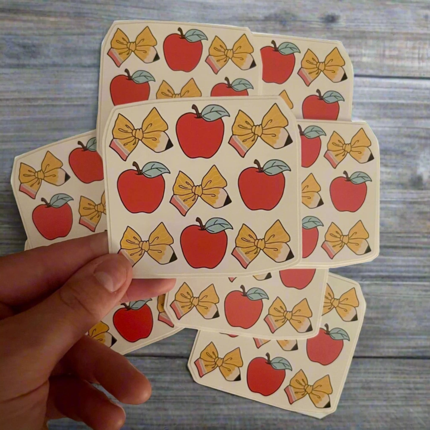 Apples and Bows Sticker