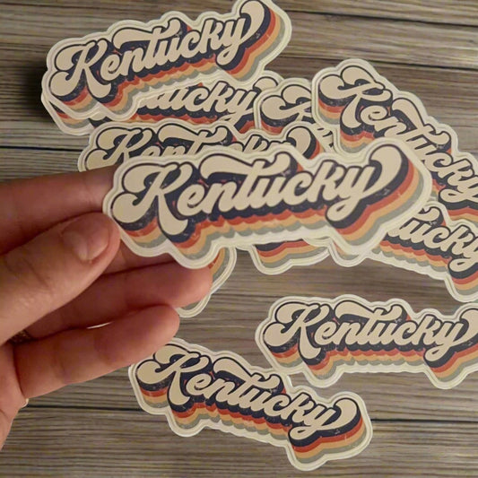 Kentucky Retro Sticker