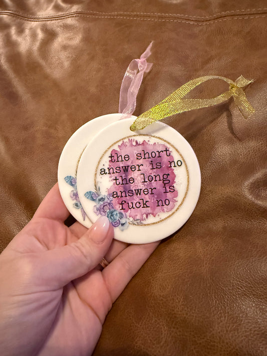 Short Answer No Ornament