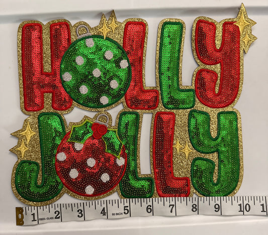 Holly Jolly Sparkle Patch