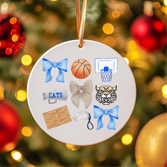 Kentucky Basketball Bows Ornament