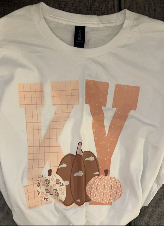 KY Pumpkin White Tee