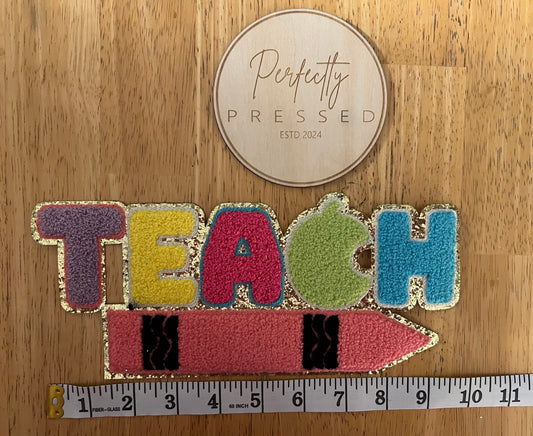 Teach Chenille Patch