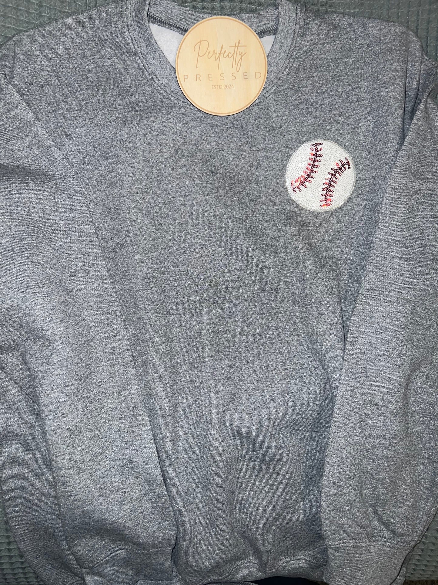 Sports Sequin Pocket Patch Sweatshirt