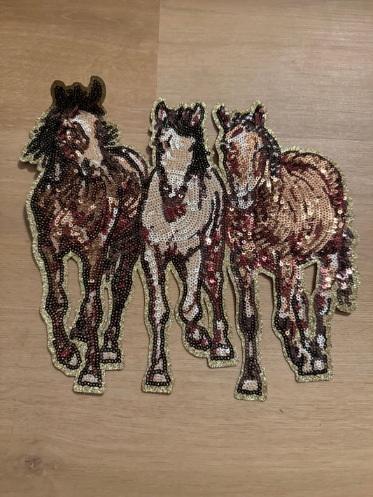 Horses Sequin Patch