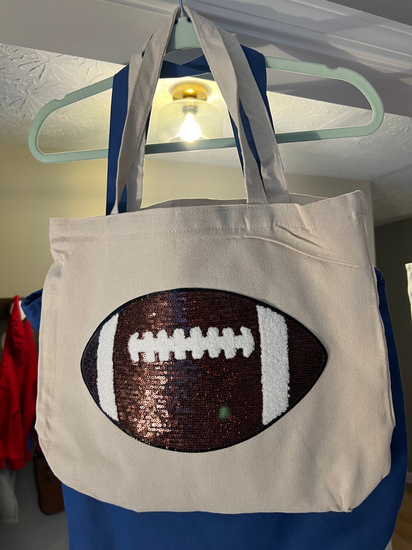 Football Patch Tote Bag