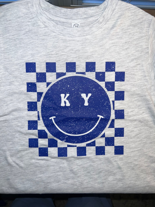 Kentucky Smiley Tee on Ash