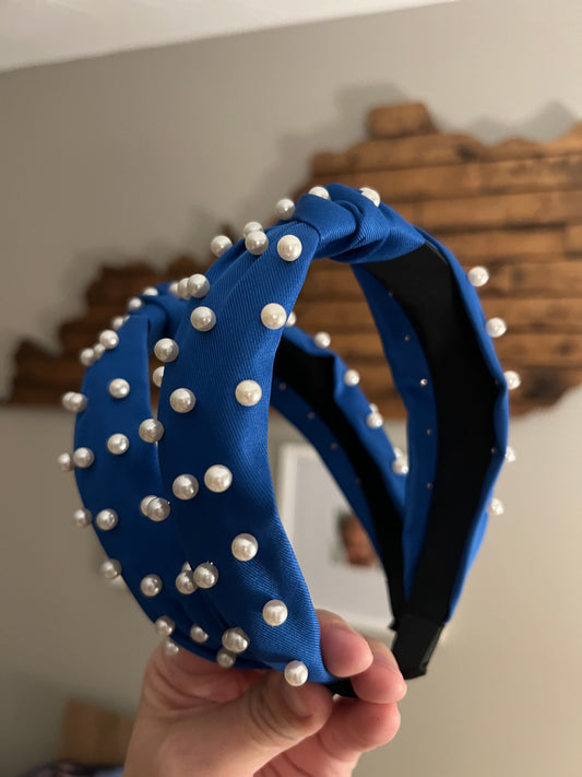 Pearl Royal Blue Headband