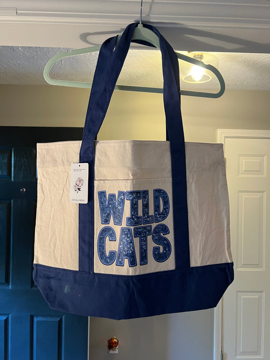 Wildcats large tote bag