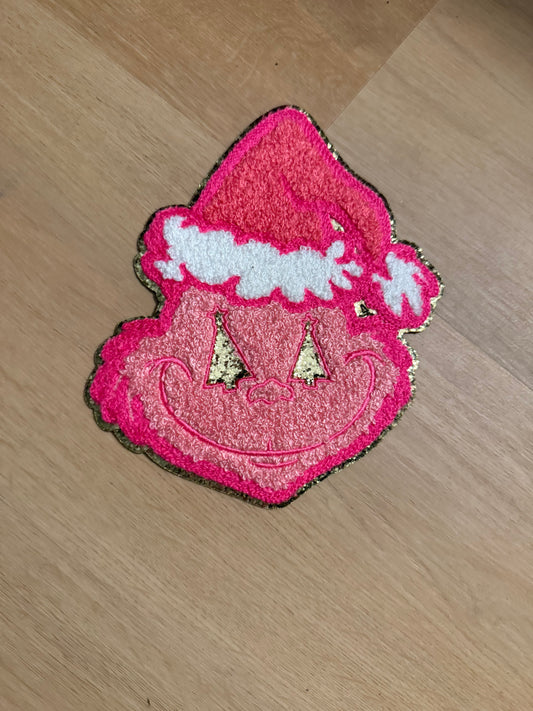 Small Grinch Face Patch