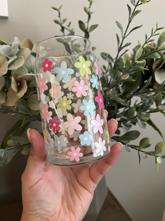 Bright Flower Can Cup