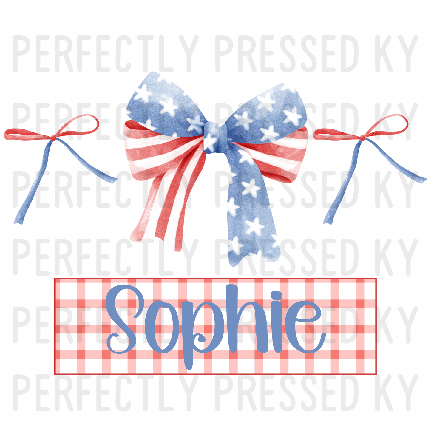 *CUSTOM* 4th of July Bows Trio PNG