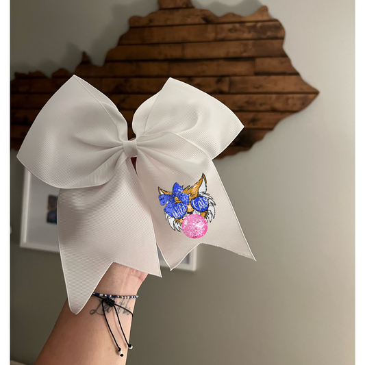 Bubble Gum Wildcat Hair Bow