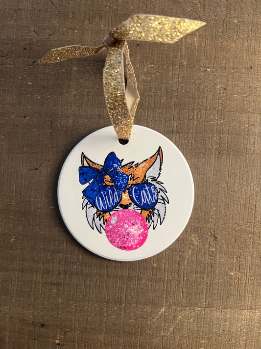 Bubble Gum Wildcat Ornament
