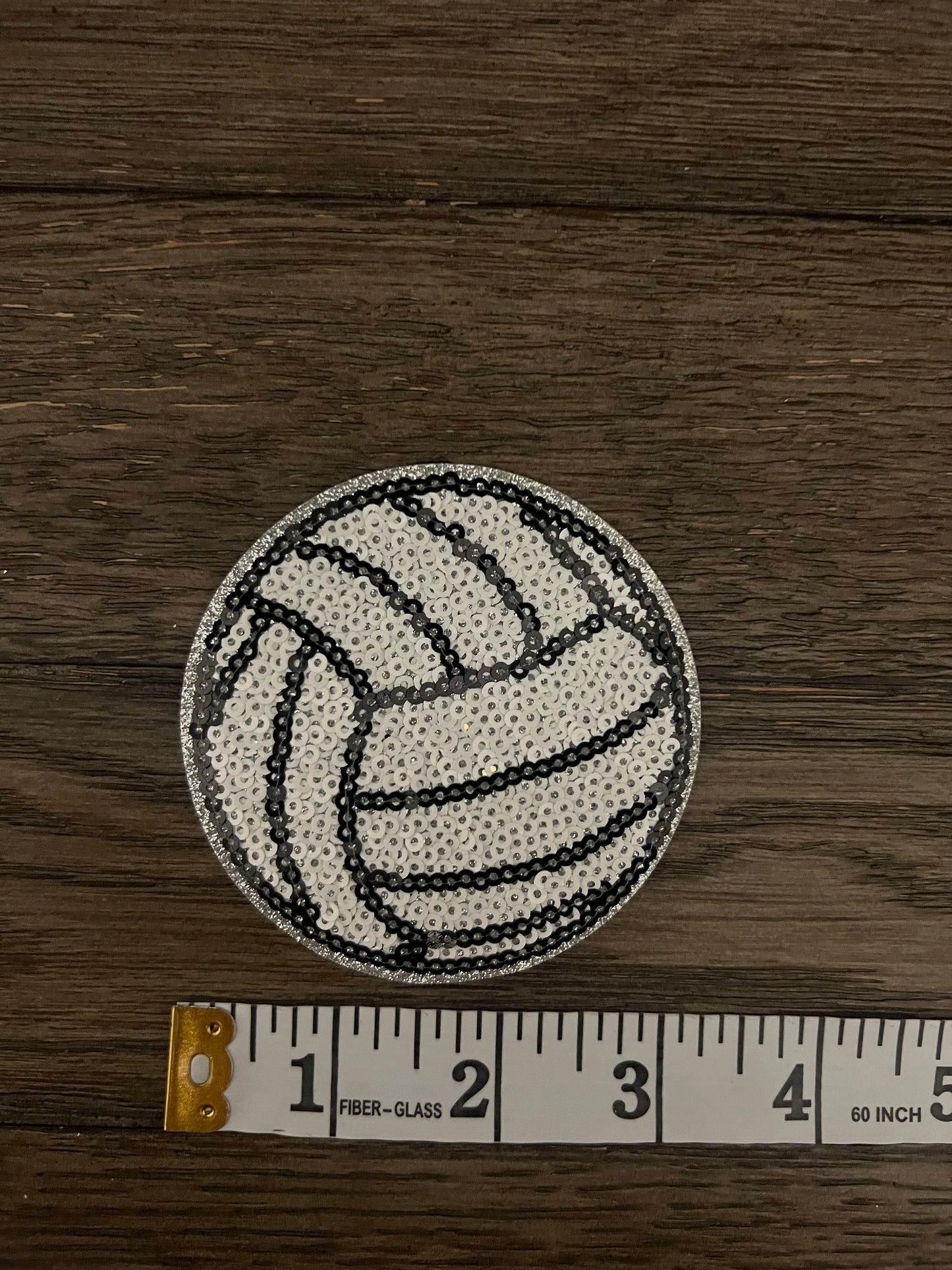 Volleyball Sequin Patch