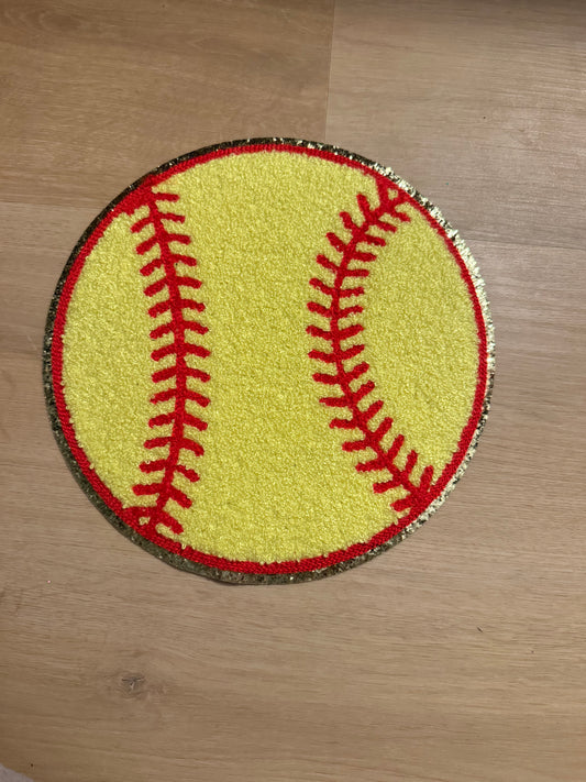 Softball Chenille Patch