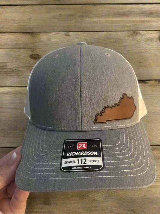 Kentucky State Leather Patch Hat