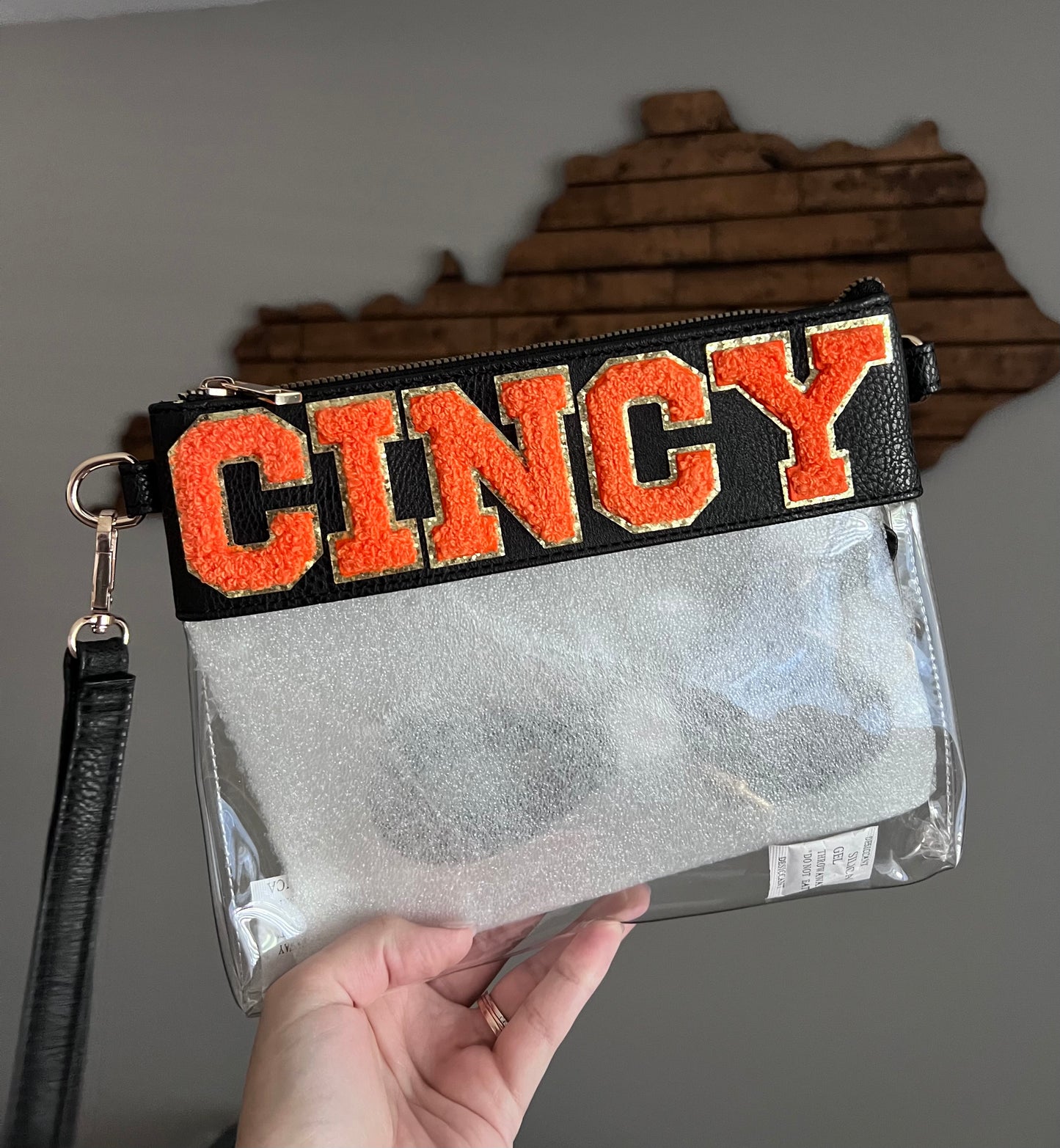 Cincy Clear Game Day purse