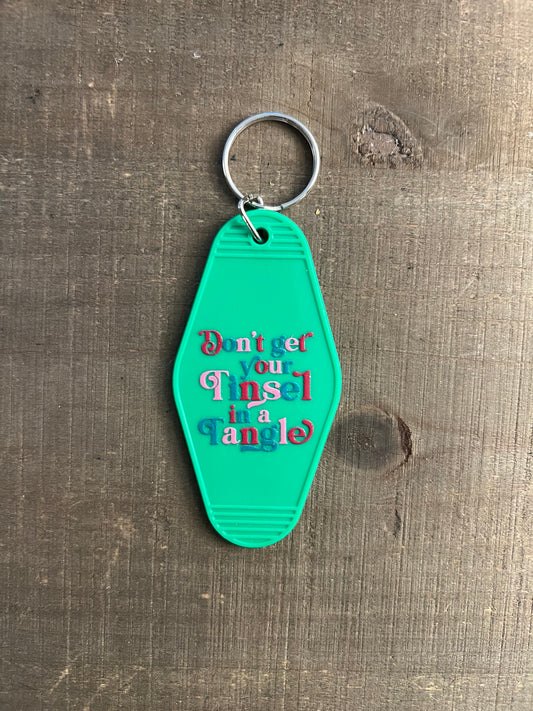 Tinsel In A Tangle Keychain