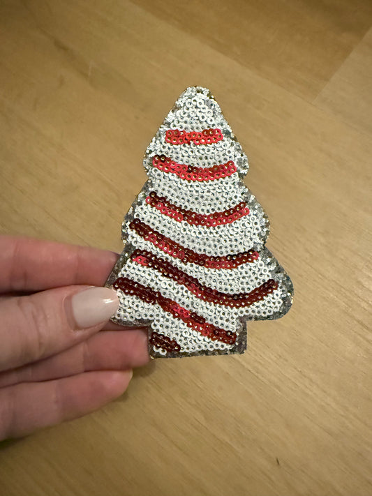 Tree Sequin Hat Patch