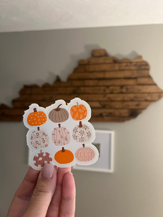 Pretty Pumpkins sticker