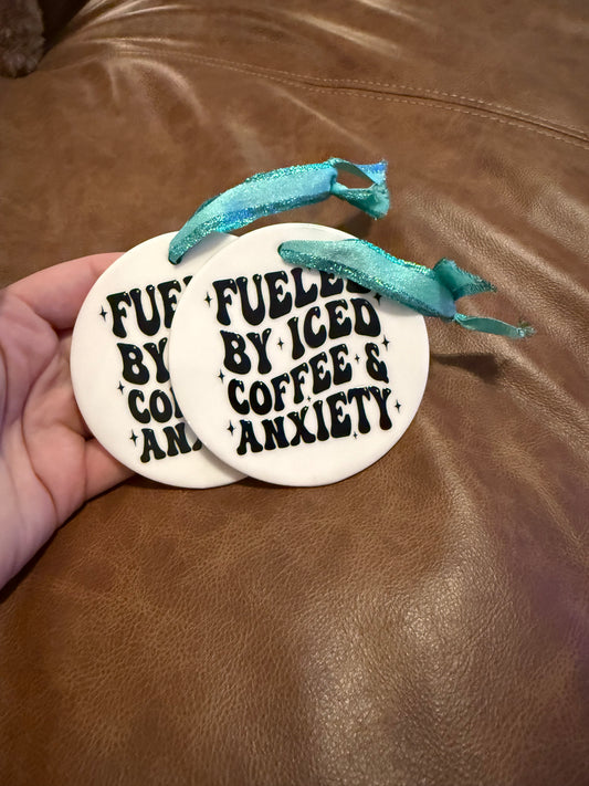 Iced Coffee and Anxiety Ornament