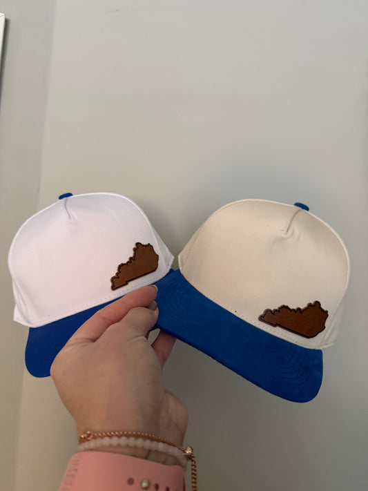 KY State Leather Patch Hat