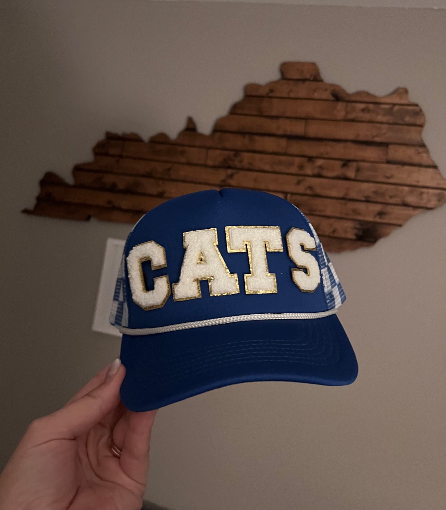 CATS Checkered Trucker Hat