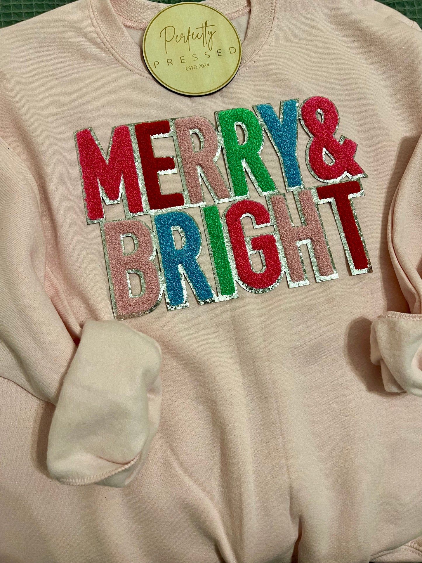 Merry & Bright Chenille Patch