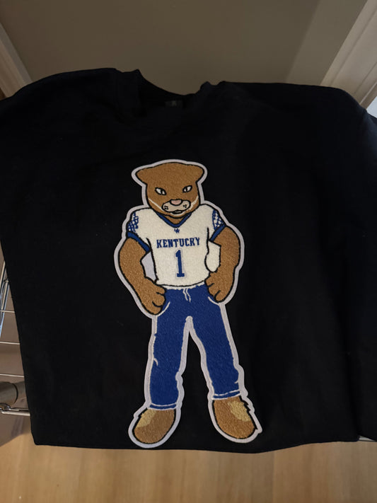Kentucky Mascot Patch - Black Sweatshirt