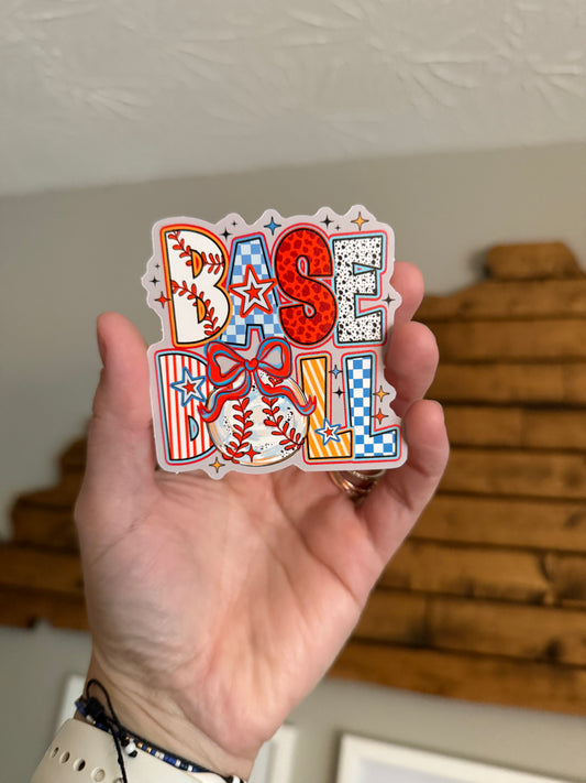 Pretty Baseball Sticker