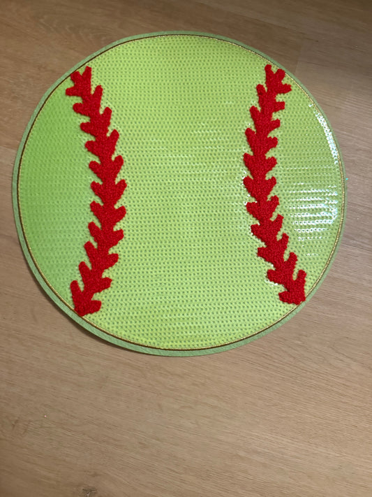 Sequin Softball Patch