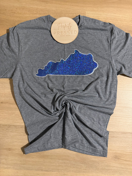Kentucky Outline Sequin Patch