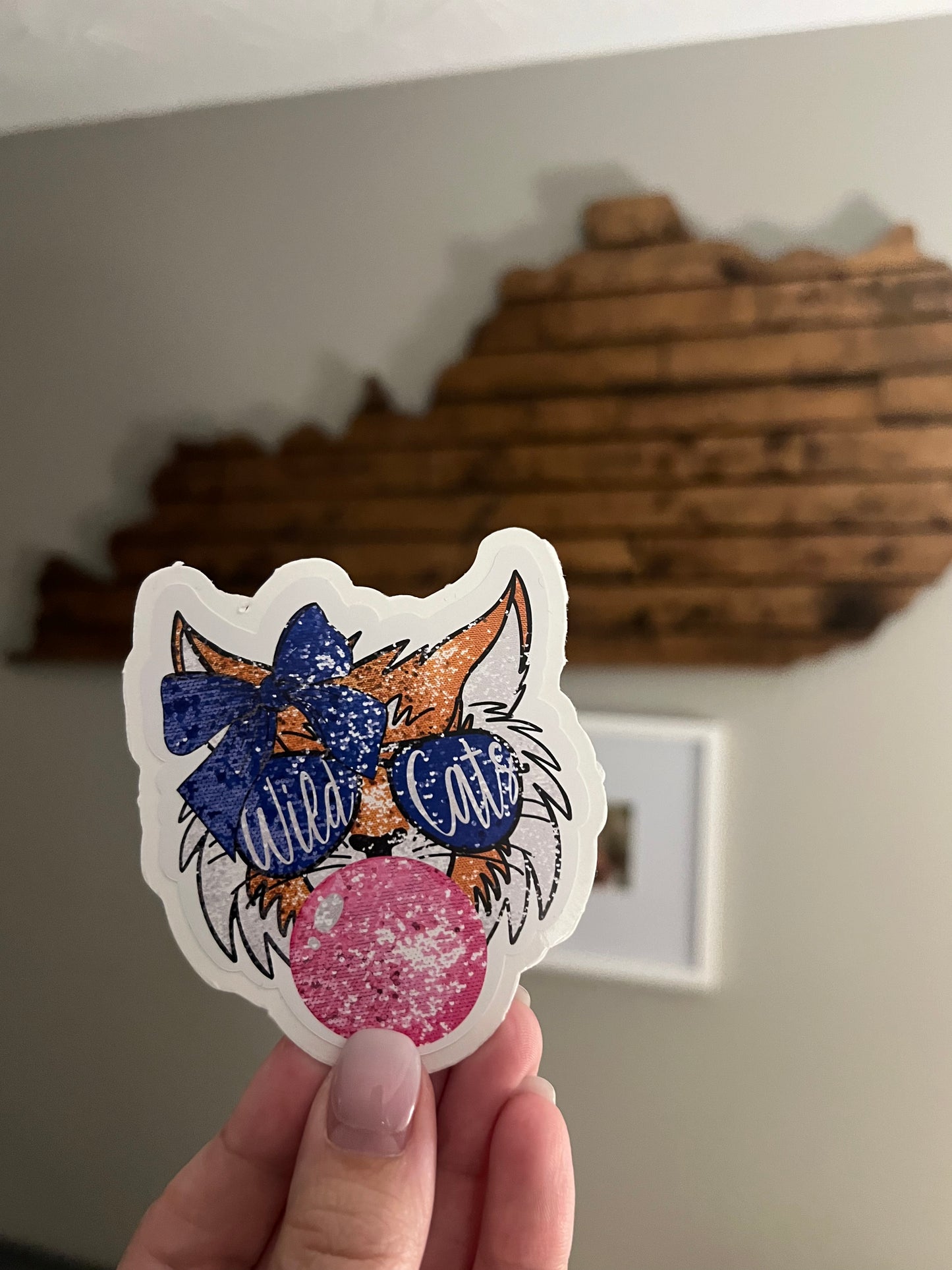 Bubble Gum Wildcat Sticker