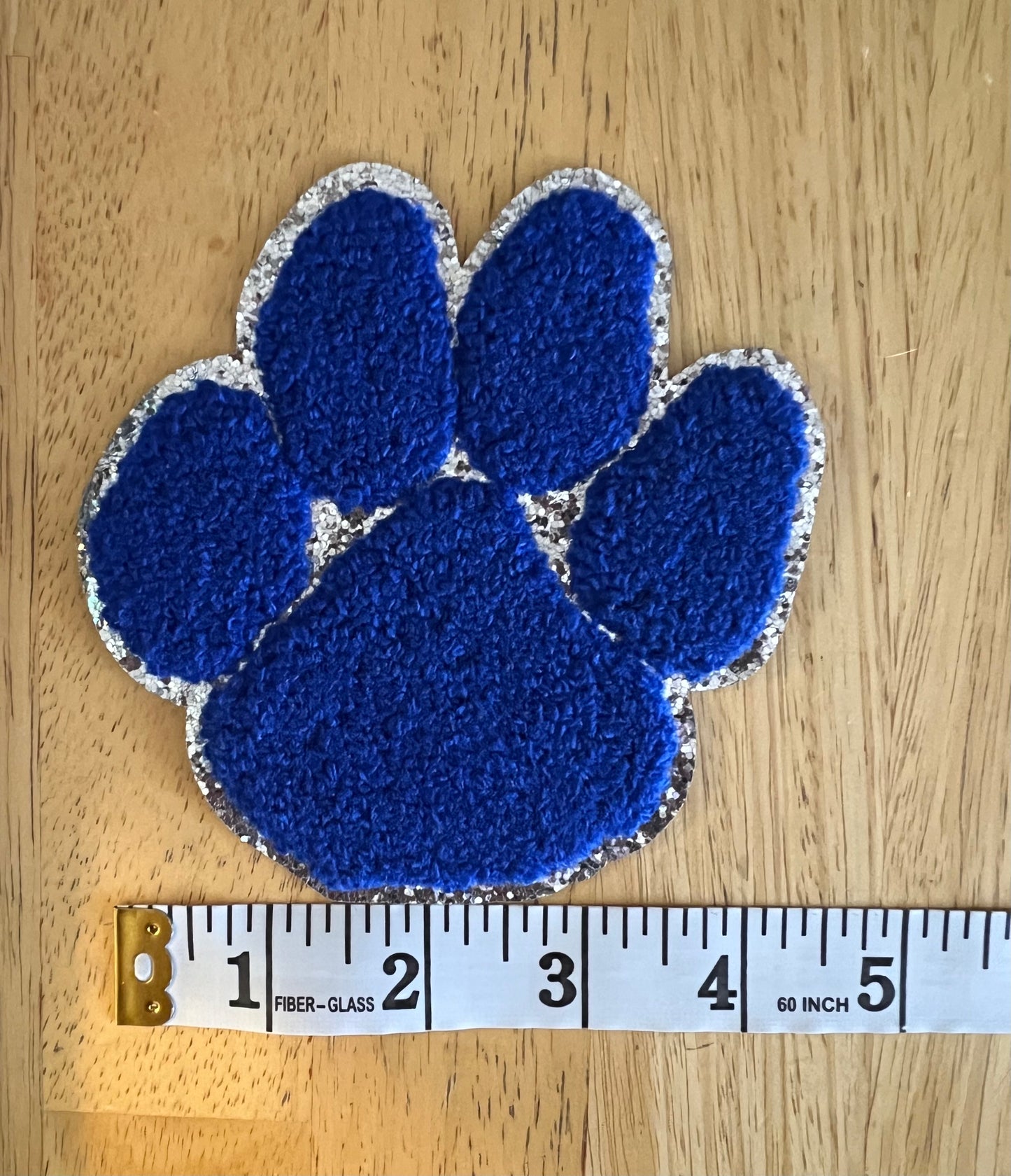 Paw Print Chenille Patch