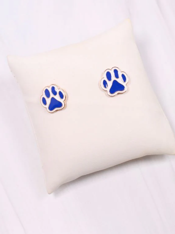 Paw Print Studs