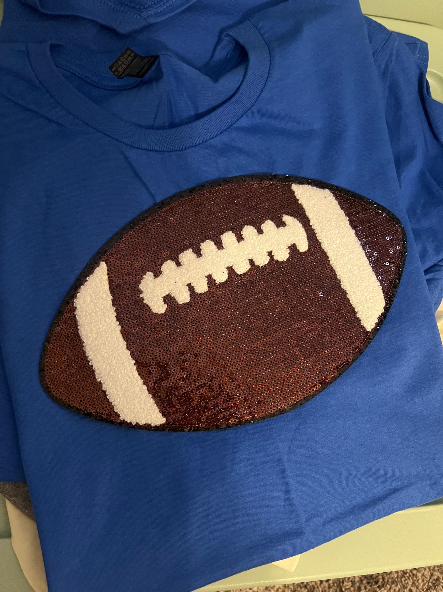 Sequin and Chenille Football