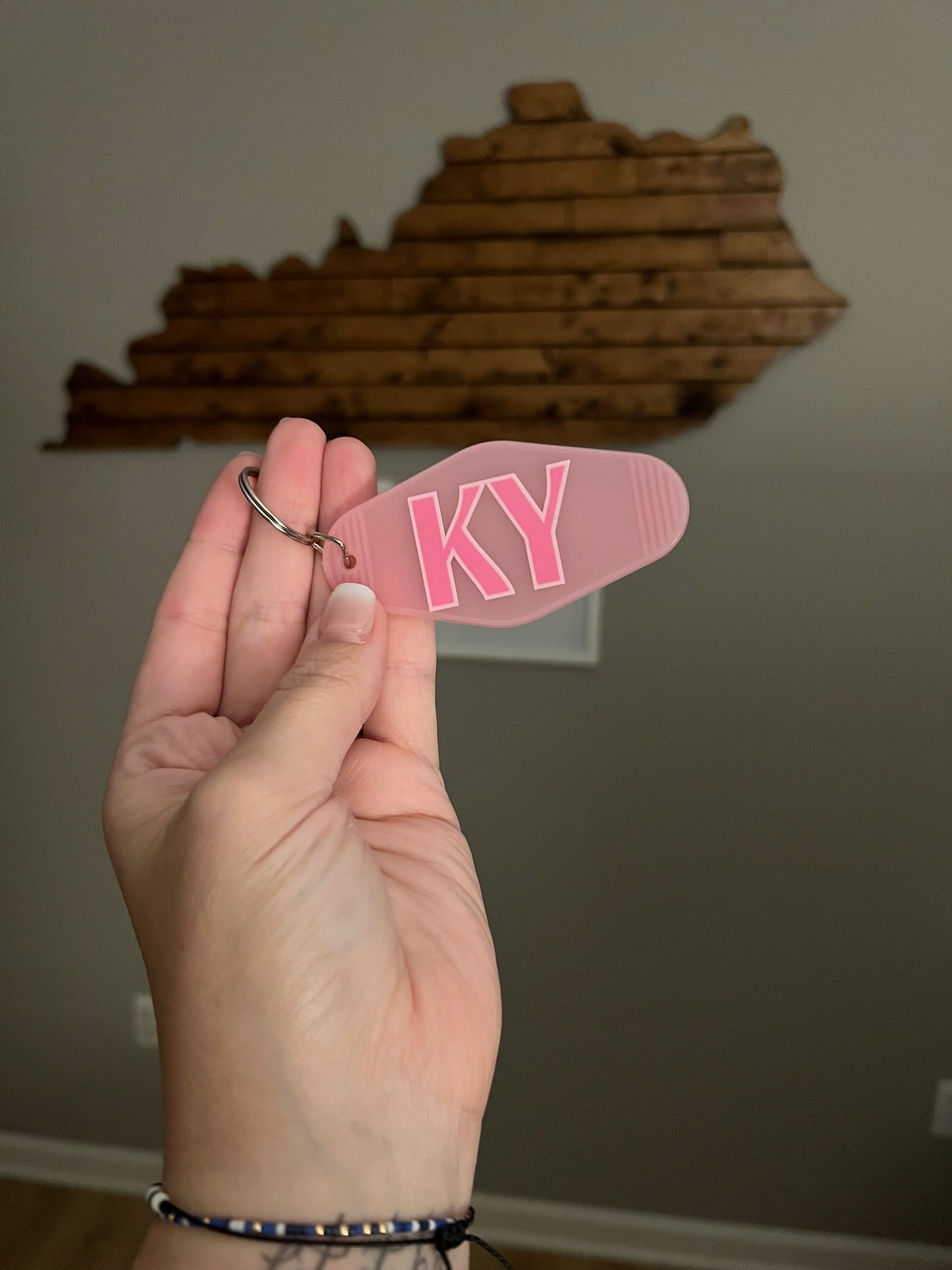 Pink KY Keychain