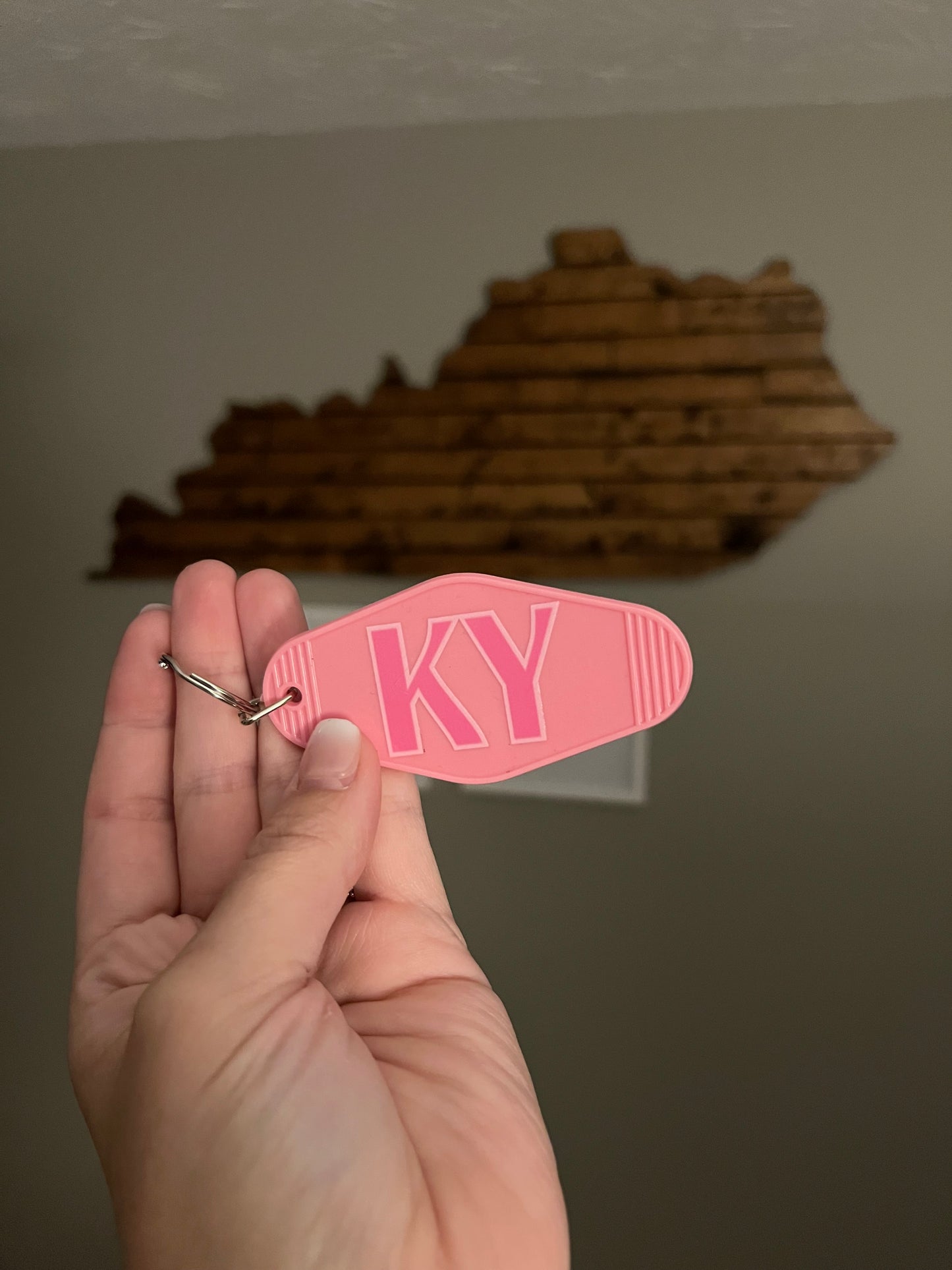 Pink KY Keychain