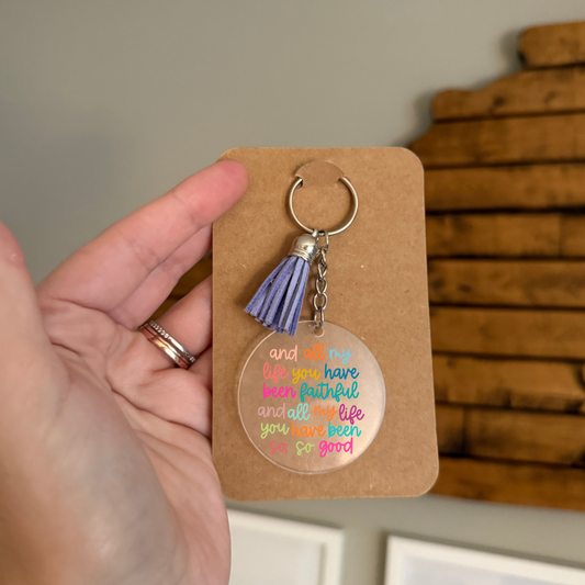 So, So Good Tassel Keychain