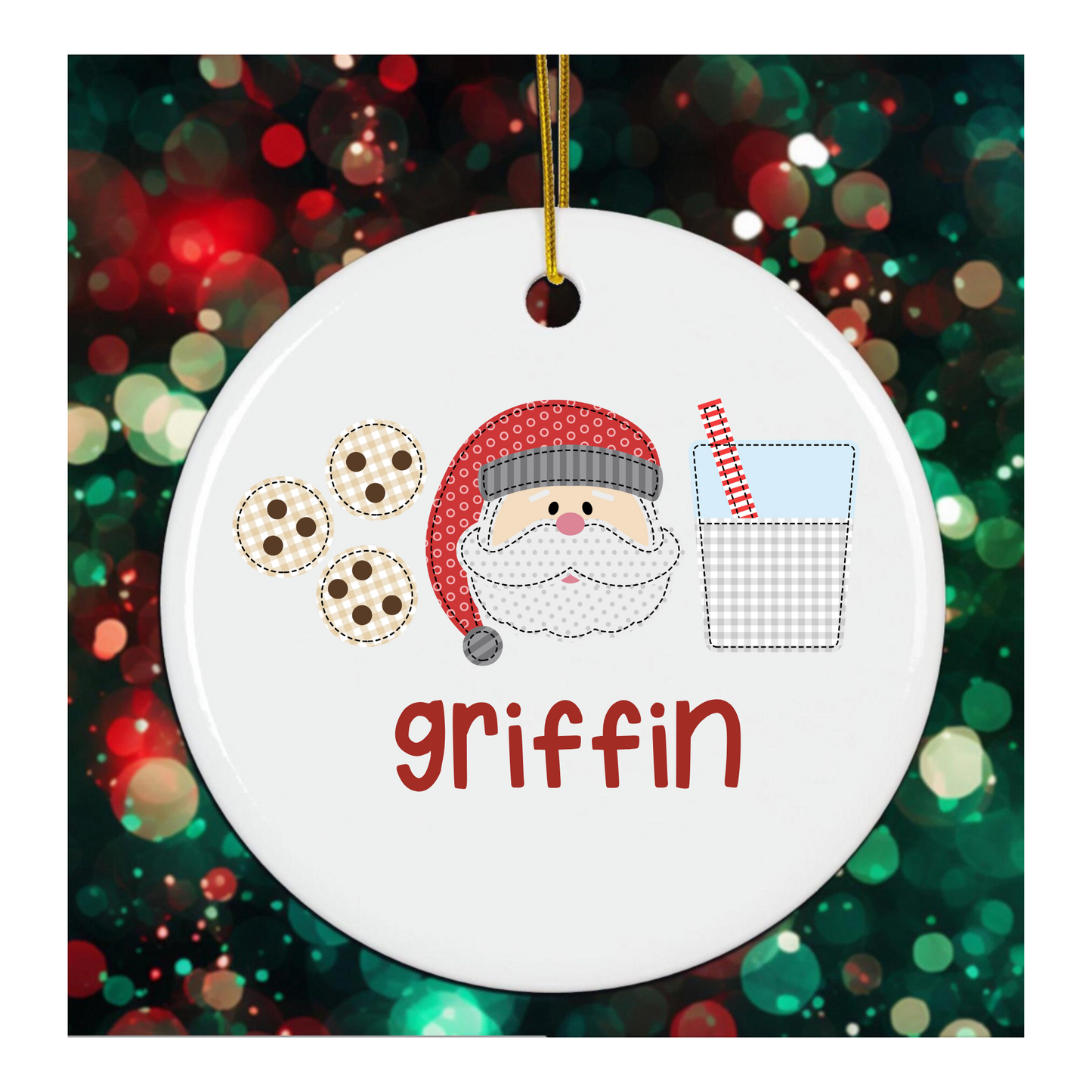 Personalized Christmas Trio Ornament