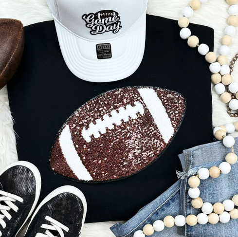 Sequin and Chenille Football