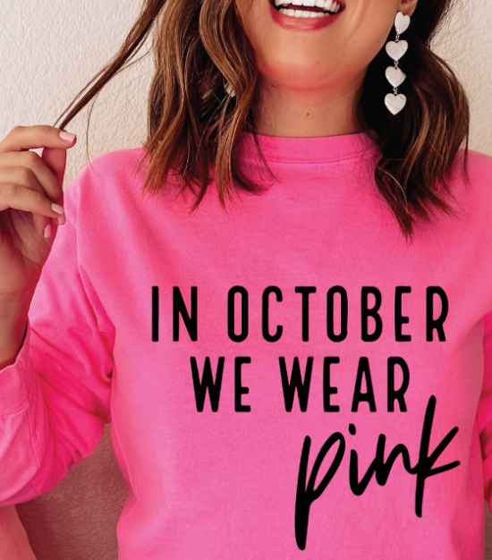 In October, We Wear Pink