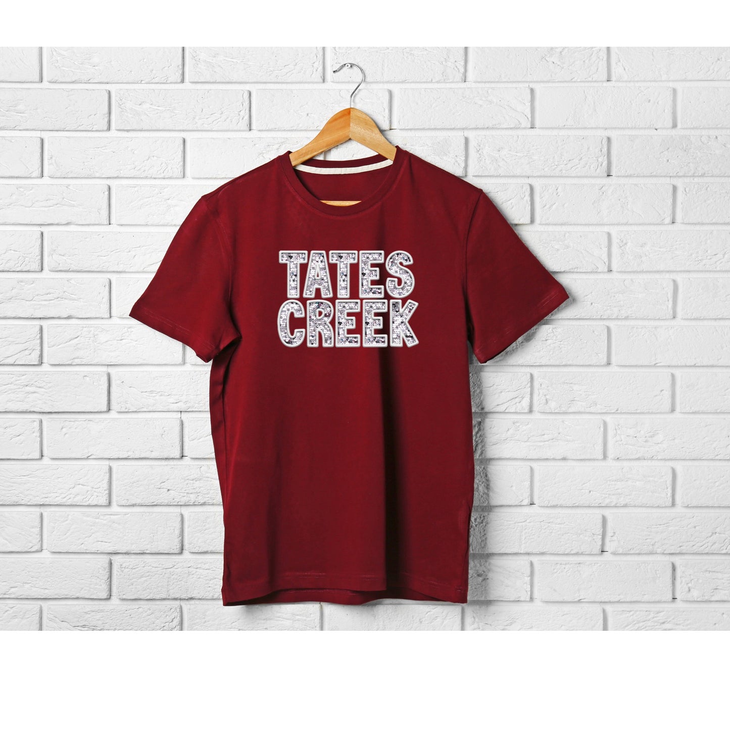 Faux Sequin - Tates Creek (white)