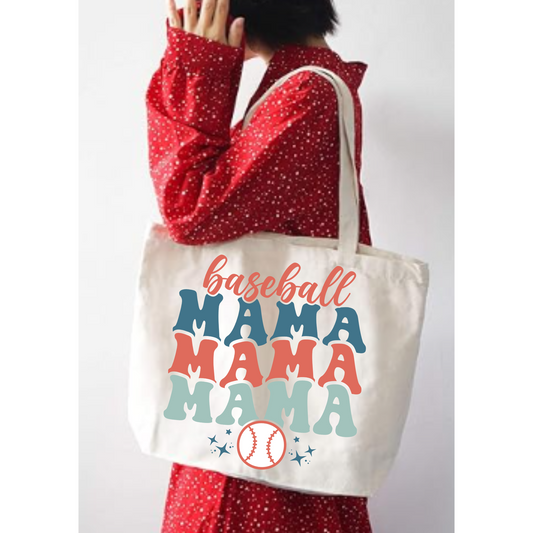 Baseball Mama Tote Bag