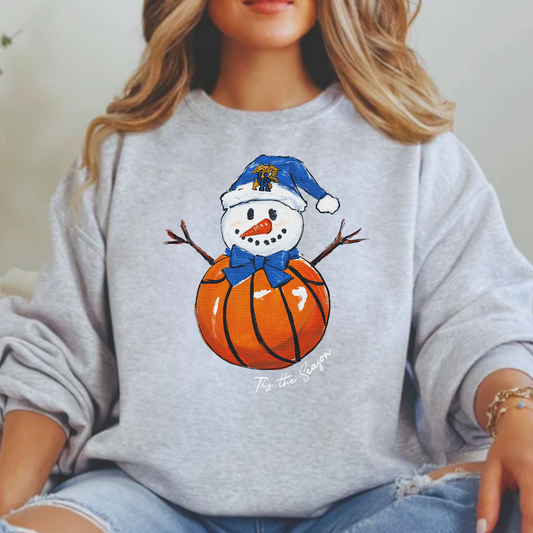 Tis the Season B-Ball Snowman