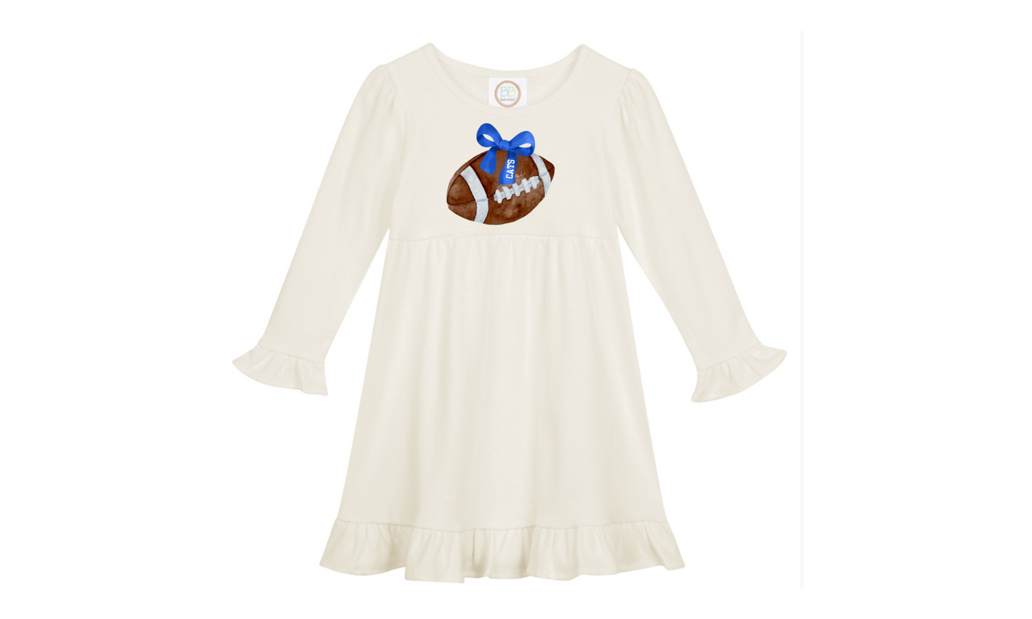 CATS Football Bow Dress