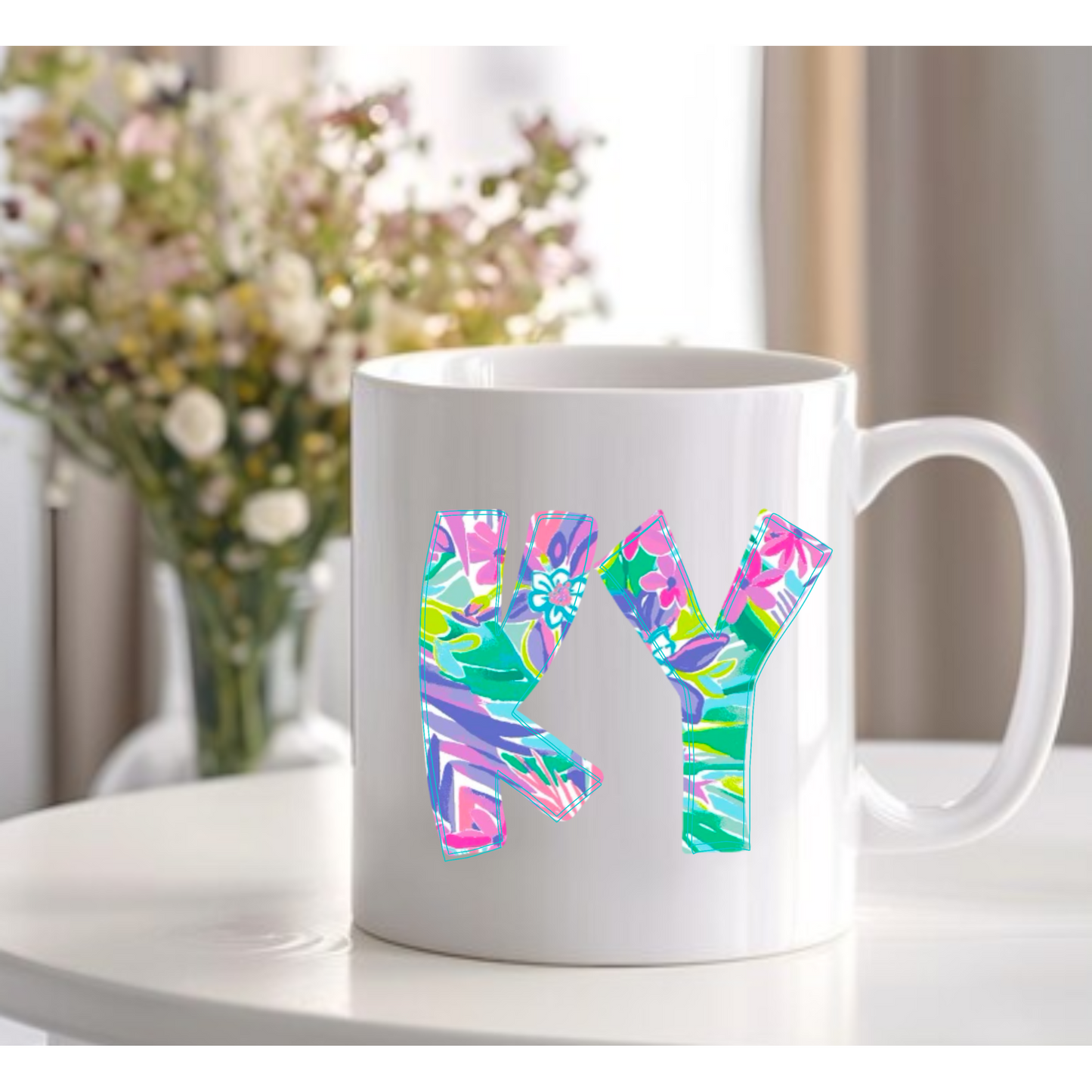 KY Bright Floral mug