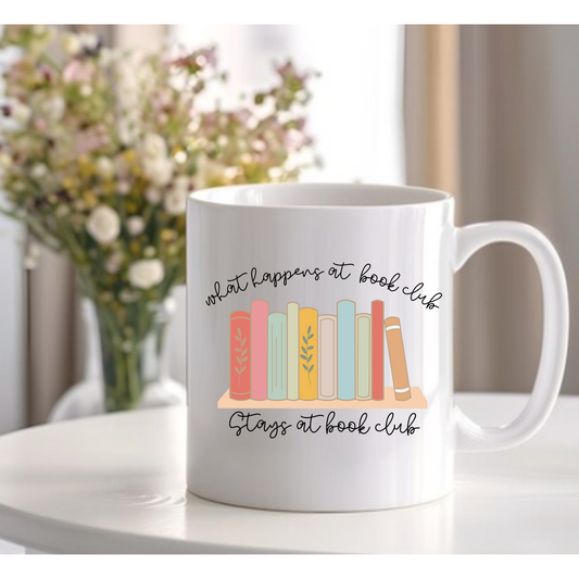 What Happens at Book Club mug